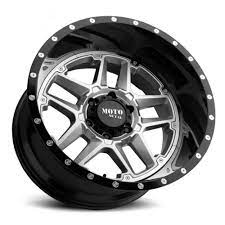 Moto Metal 987 Sentry Wheel, 20x12.0 -44 Offset 8x165 Silver Center Gloss Black Lip - MO98721280444N